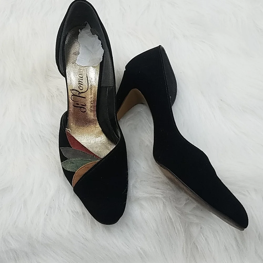 Autumn leaves suede kitten heels - Picture 4 of 8